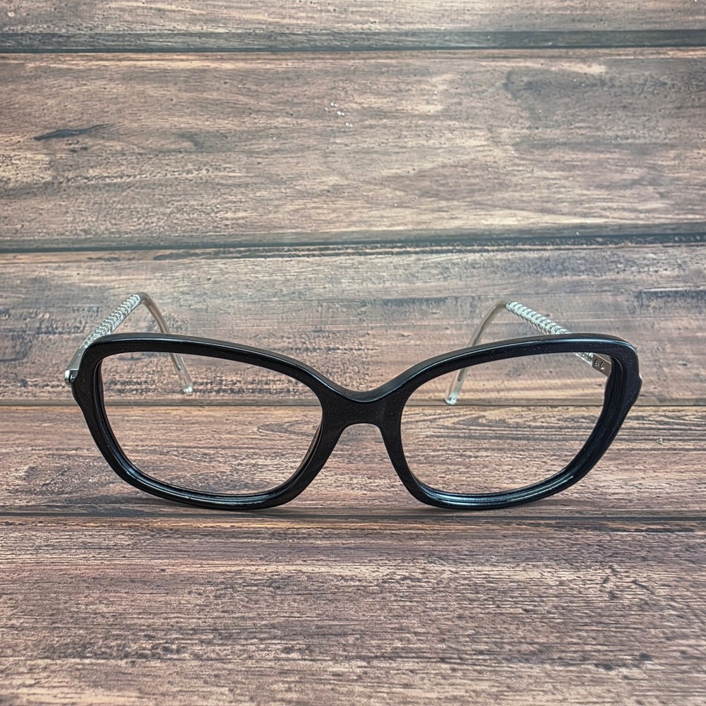Coach HC 8152 L136 Black Glitter Crystal Eyeglass Frames 57-17-135 532711